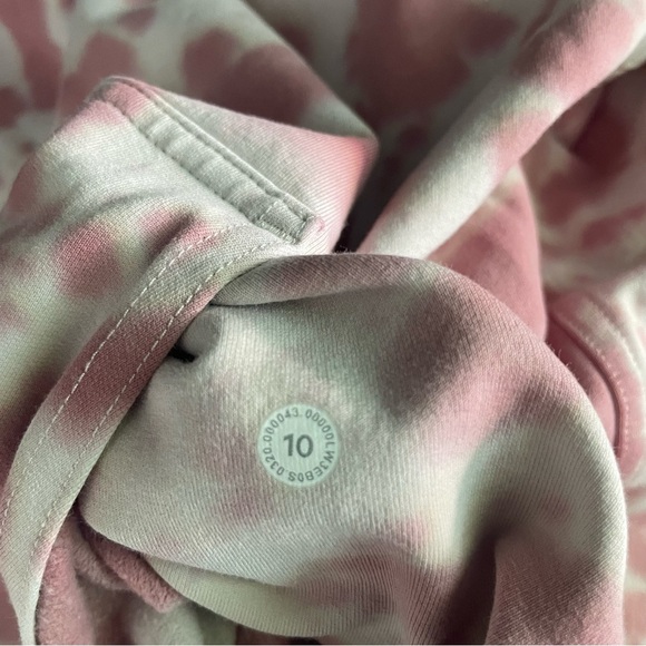 Lululemon Tie Dye Marmoleado Ancient Copper All Yours Hoodie Sz 10 26710 - Picture 9 of 12